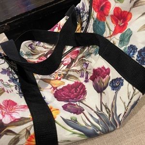 Custom art printed small duffle bag by Society 6!